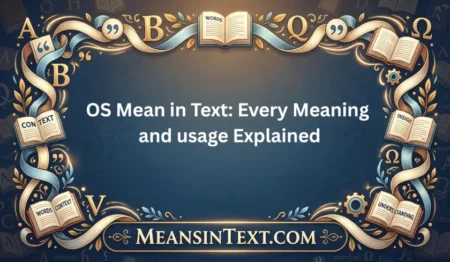 OS Mean in Text: Every Meaning and usage Explained OS Mean in Text