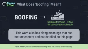 What Does Boofing Mean in Text