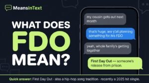 What Does FDO Mean in Text