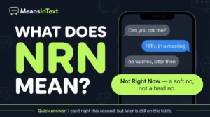 What Does NRN Mean in Text
