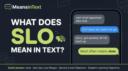 What Does SLO Mean in Text: Full Meaning & Real Examples what does slo mean in text